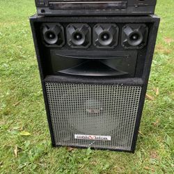 Sony receiver and 12 ”speaker work well