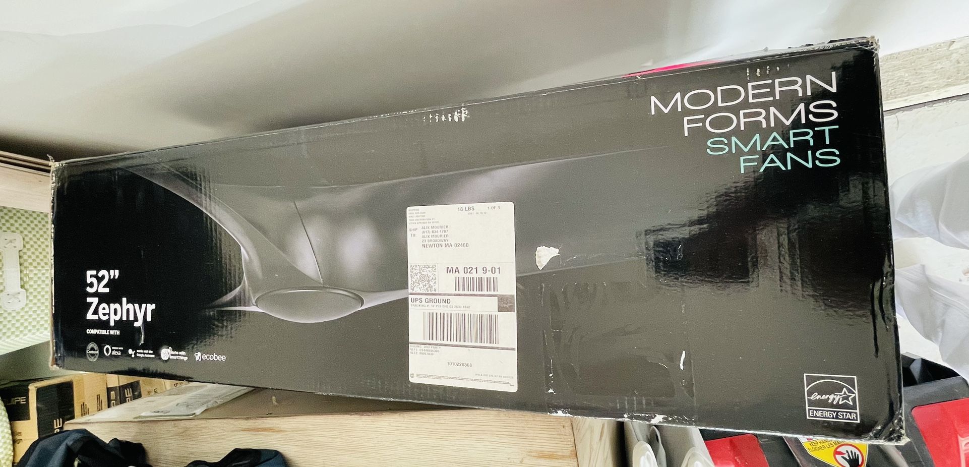 52” Zephyr Modern Smart Fan (brand new)