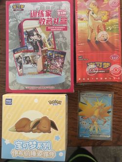 Pokémon bundle (Chinese) with English Zapdos ex 192/165