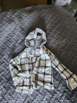 Long sleeve button up shirt jacket 18 months