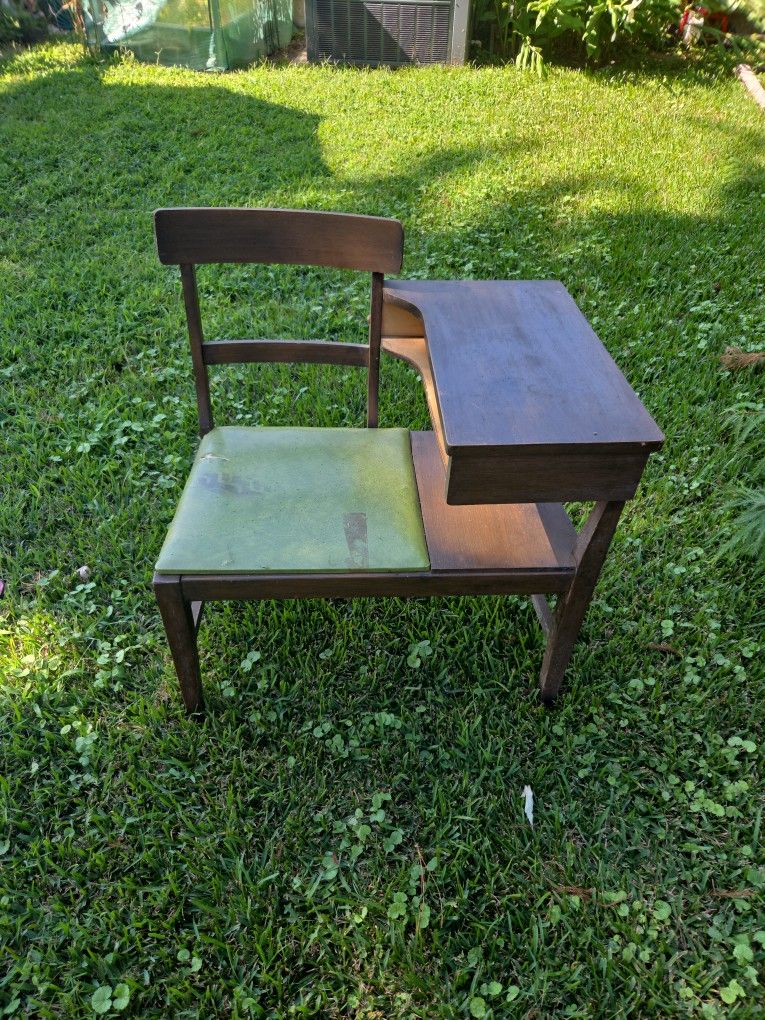 Old Telephone Table and Chair