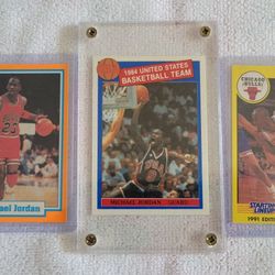 Michael Jordan 3 Card Lot (Kenner & Promos) 