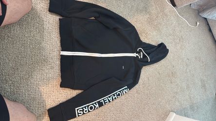 Michael Kors Black Zip-Up Hoodie
