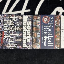 Sports illustrated football and baseball books new