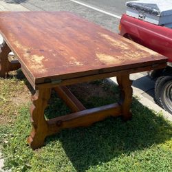 Free Big Heavy Wooden Table 