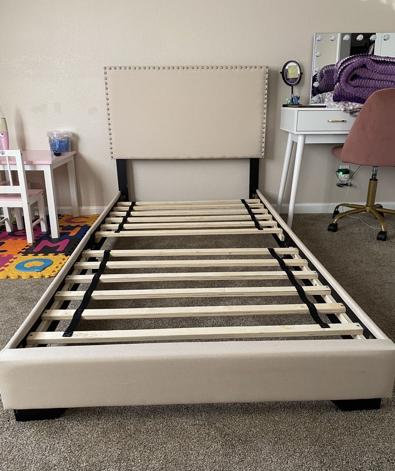 Twin Bed Frame and Mattress
