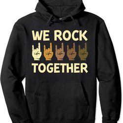 Brand: We Rock Together Music We Rock Together Hands Rock Lovers Pullover Hoodie