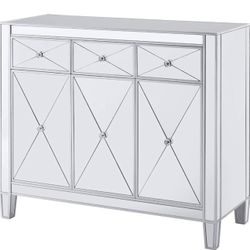 Silver Mirrored cabinet 