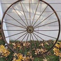 Antique Tractor Wheel 