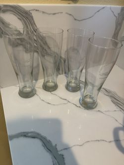 4x Tall Submarine Beer Glasses