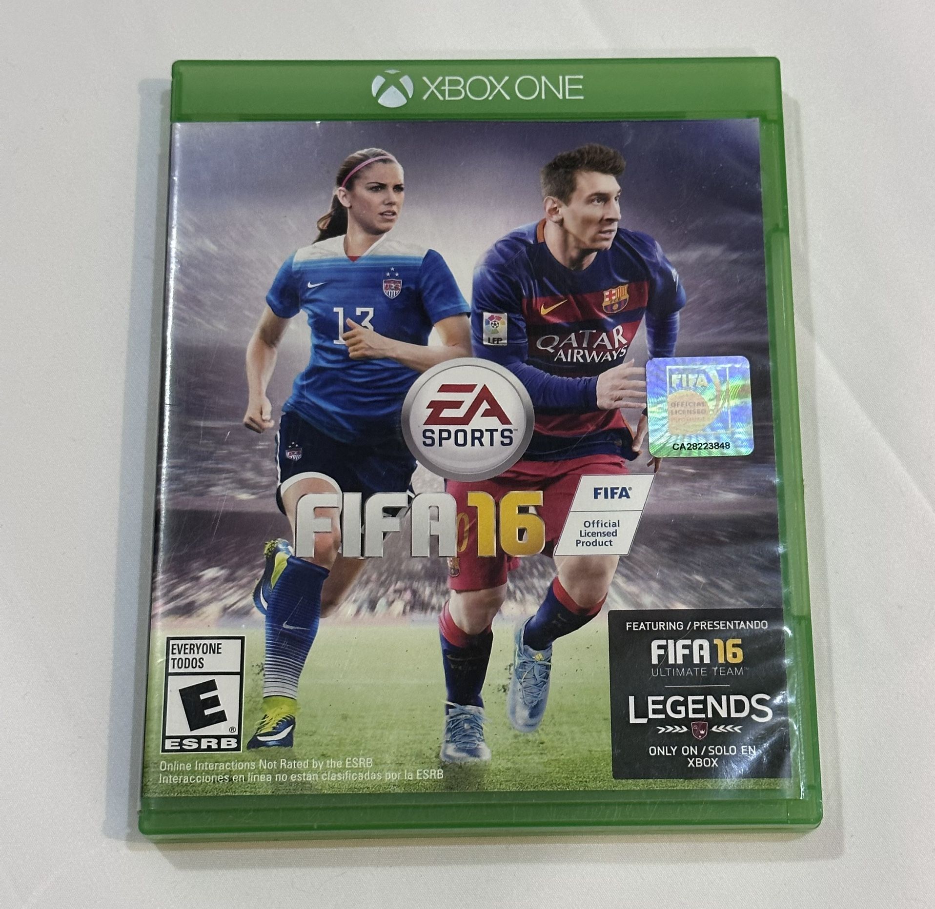 FIFA 16 Xbox One Game w Case & Inserts
