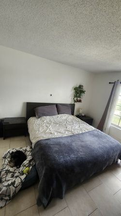 King Size Bed Frame + Mattress