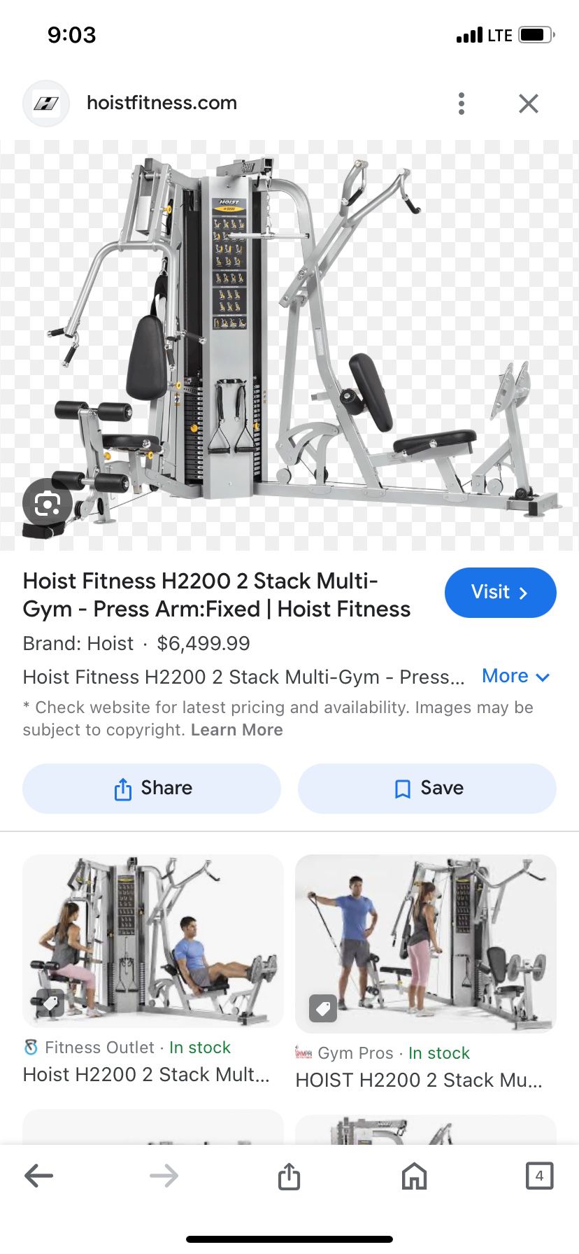 Hoist H2200  2 Stack Multi-gym