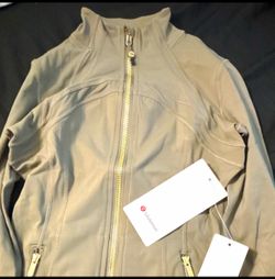 Army Green Define Jacket W/ Gold Zipper