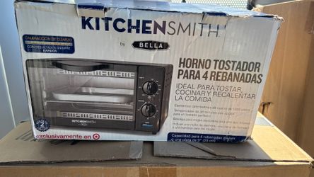 New KitchenSmith by Bella 4-slice toaster oven