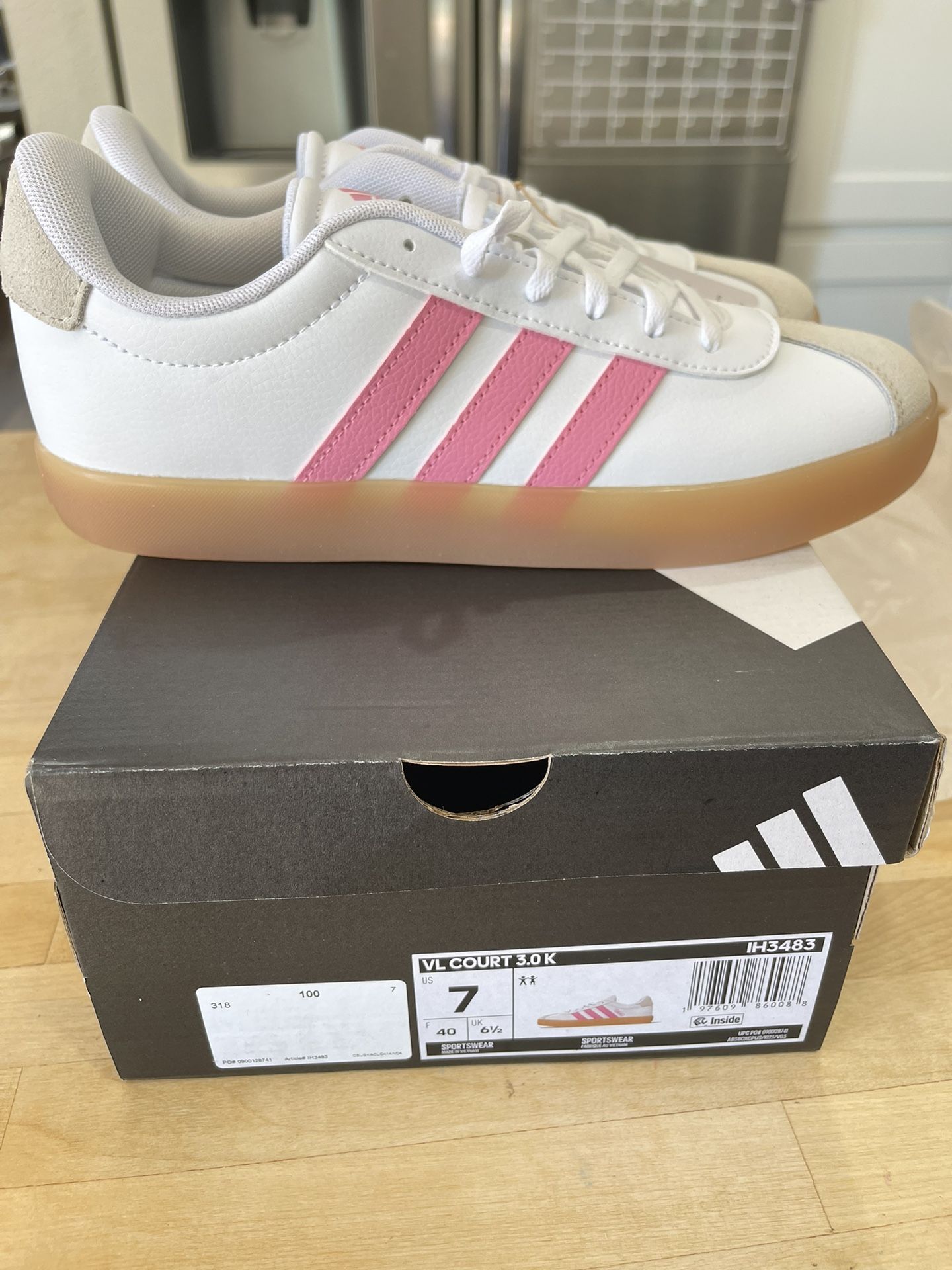 Adidas Kids' VL Court Sneaker Big Kid Size - Main Image