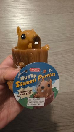 Schylling Nutty Squirrel Poppers Squishy Toy