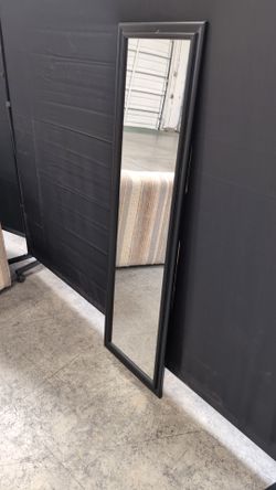 Over The Top Black Rectangular Door Mirror
