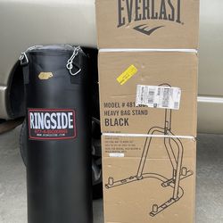 Ringside punching bag And Everlast Stand