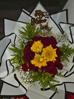 Ramo, bouquet, roses, rosas, mother's, madres