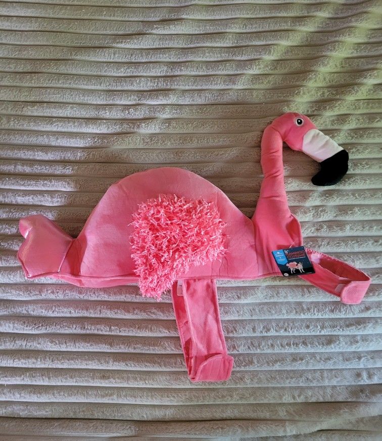Flamingo dog costume. So Cute On. XL New