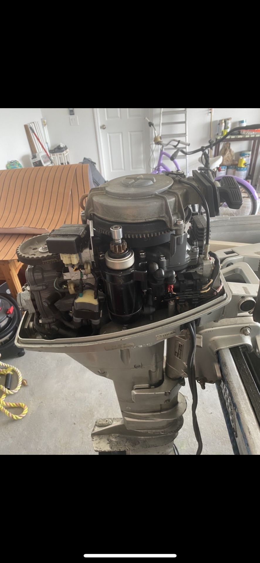 2002 9.9 Honda Four Stroke Electric Start Tiller Motor