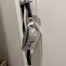Cute Adjustable Silver Fanny Pack 