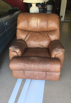 Leather recliner