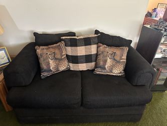 black love seat