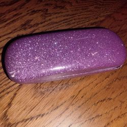 Cute Sparkly Pink Eyeglasses Sunglasses Hard Case