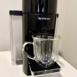 Nespresso Vertuo Coffee and Espresso Machine by De'Longhi SINGLE SERVE COFFEE & ESPRESSO MACHINE: Single serve coffee or espresso at the touch of a bu