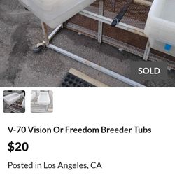 V-70 Vision Or Freedom Breeder Tubs