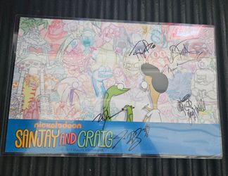 Sanjay Craig cast signed 2014 SDCC poster