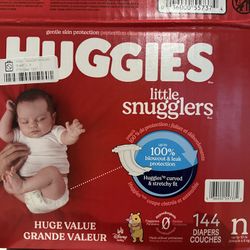 Huggies New Born (NB) Diapers - Two Sleeves 