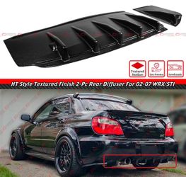 02-07 Subaru Impreza WRX / STI HT-Style Textured Black Rear Diffuser