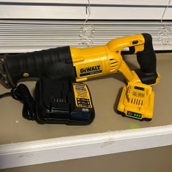 Dewalt Sawzall Battery and Charger