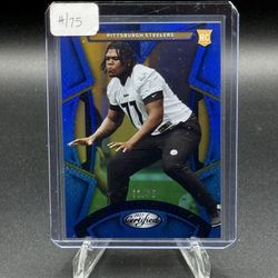 2023 Certified Blue Mirror #153 Broderick Jones RC #/75