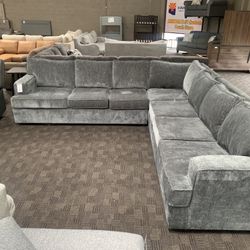 New Big Grey Soft Sectional 