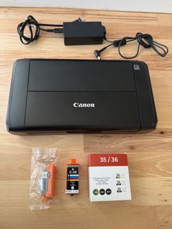 Canon PIXMA TR150 Portable Printer + 5 Ink Cartridges