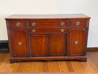 Vintage dining pieces (sideboard, table and chairs)