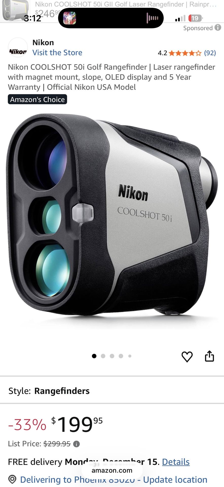 Nikon Coolshot 50i Rangefinder