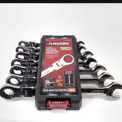 Husky Flex Ratcheting SAE Combo Wrench (7-Piece)