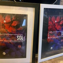 Framed & Matted RÜFÜS DU SOL Fillmore Posters – $10 each or $15 for both