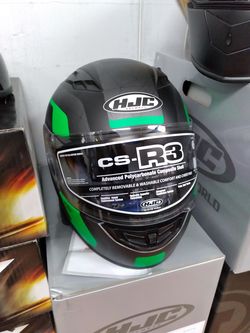 Motorcycle helmet Kawasaki Green Design