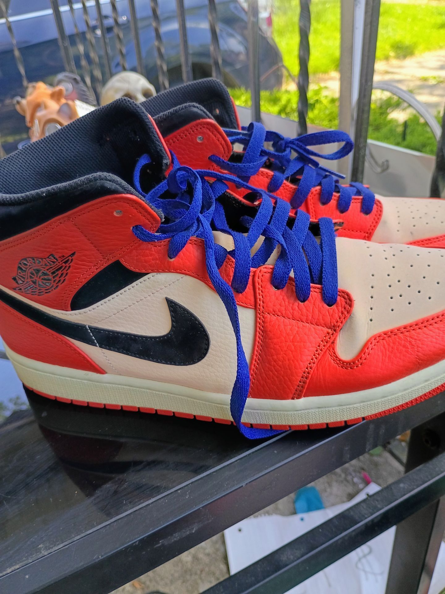 Nike Air Jordan 1 Mid SE Team Orange Black – Men’s Size 11.5 (852542-800)