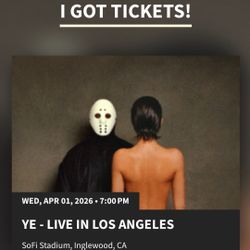2 GA KANYE WEST TICKETS $480