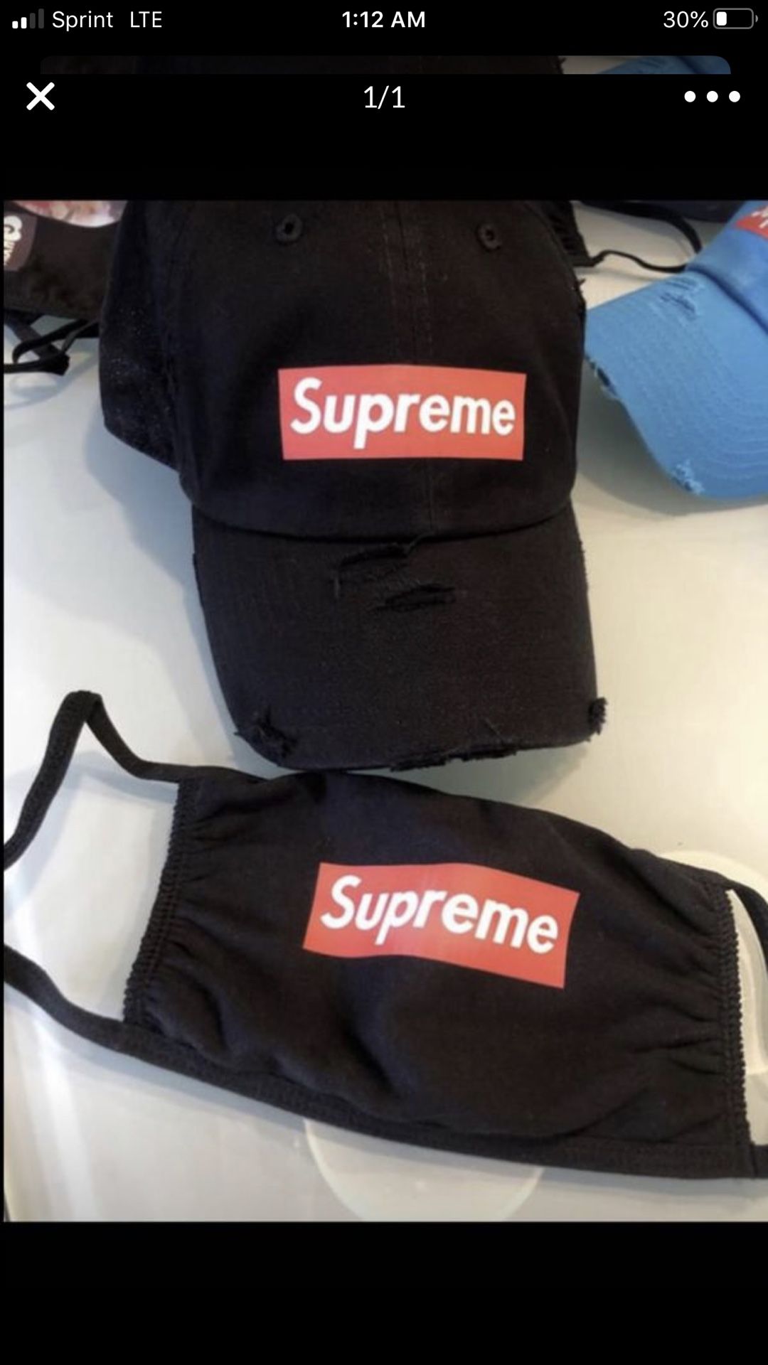 Supreme hat and mask $60 combo
