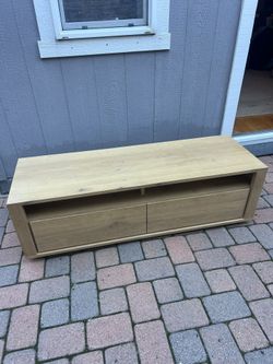 Burke decor Oak Media Cabinet