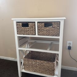 White wood cabinet