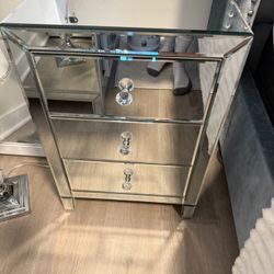 Mirror Side Tables 